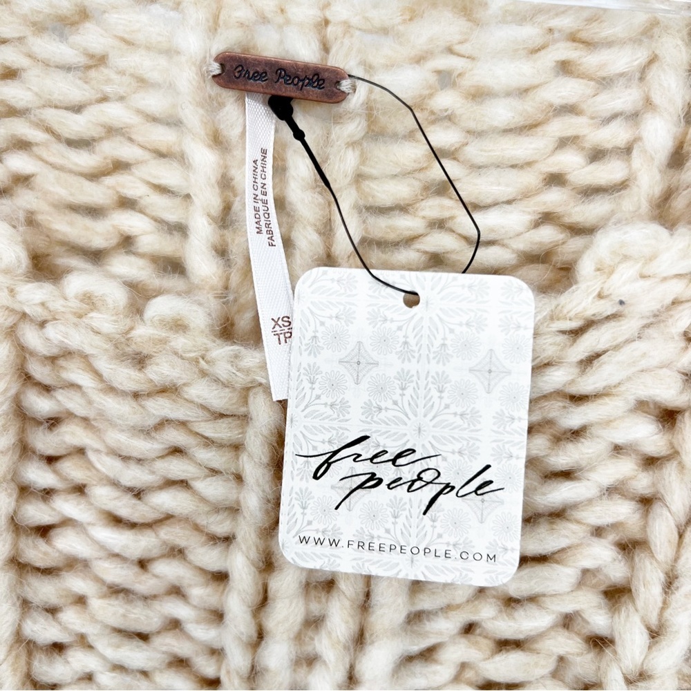 NWT Free People Be There Pullover Sweater in Pearl, XS - Picture 9 of 14